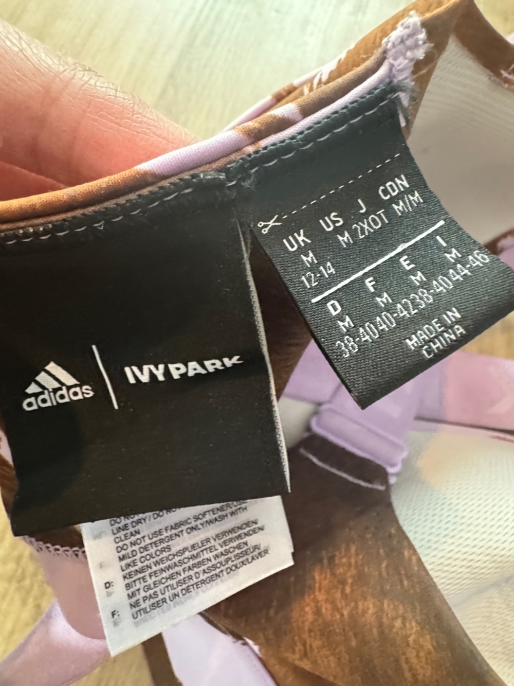 Adidas x Ivy Park Rodeo Cow Print Skirt & Bra Set M - Picture 15 of 16
